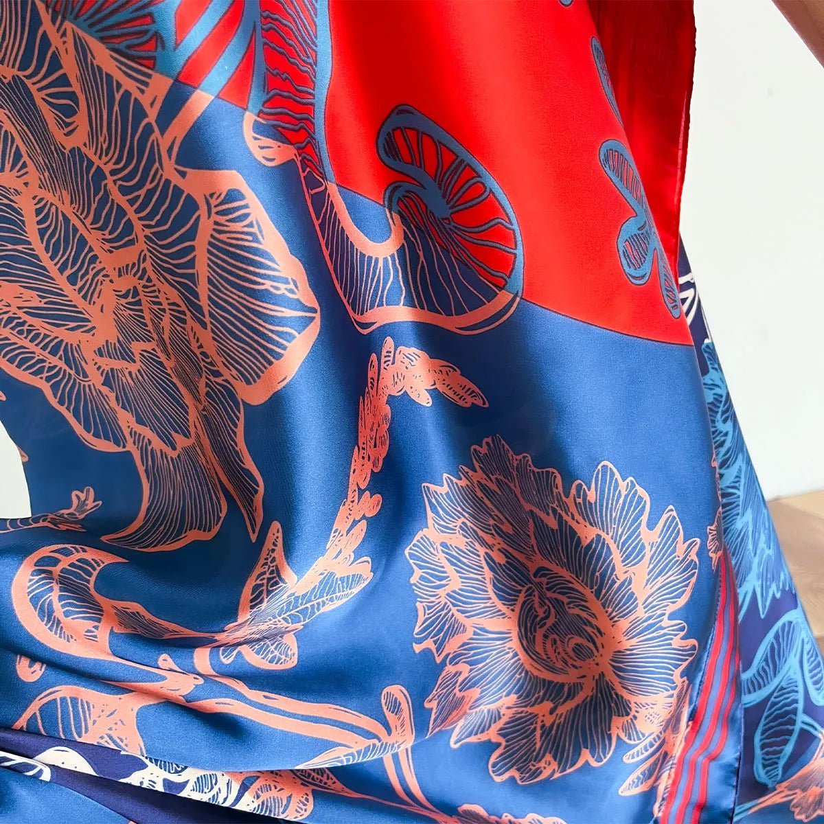 Buy African Dresses For Women Elegant Printed Silk Lady Kaftan Dress Sun Protection Abaya for only $10.62 at Flexi Africa!