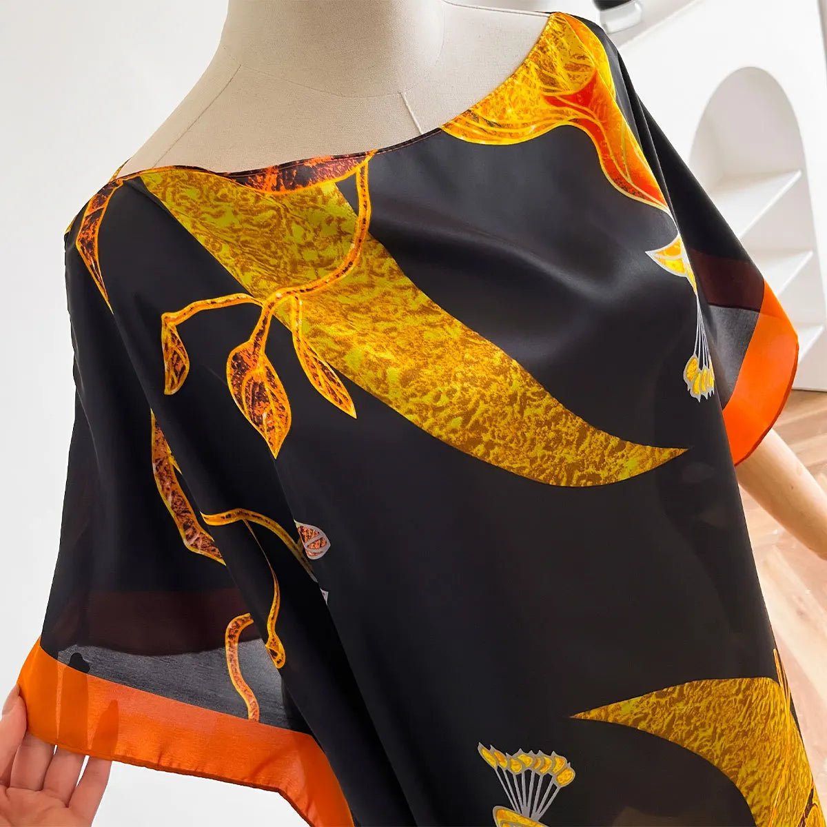 Buy African Dresses For Women Elegant Printed Silk Lady Kaftan Dress Sun Protection Abaya for only $10.62 at Flexi Africa!