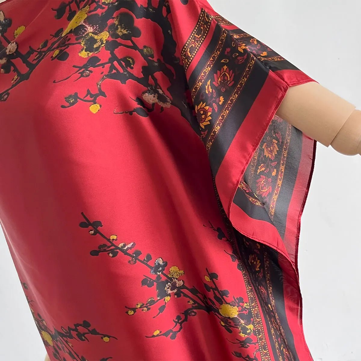 Buy African Dresses For Women Elegant Printed Silk Lady Kaftan Dress Sun Protection Abaya for only $10.62 at Flexi Africa!