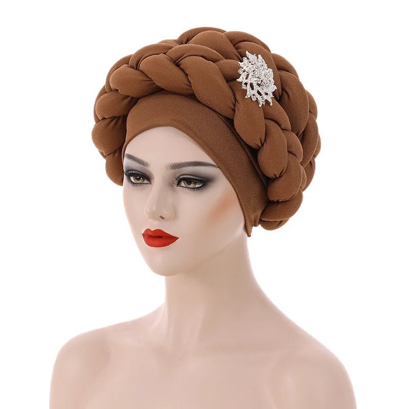 Stylish Auto Gele Bonnet Hat: Elevate Your Look with Nigerian Headwear for Women - Flexi Africa - FREE INTERNATIONAL POST