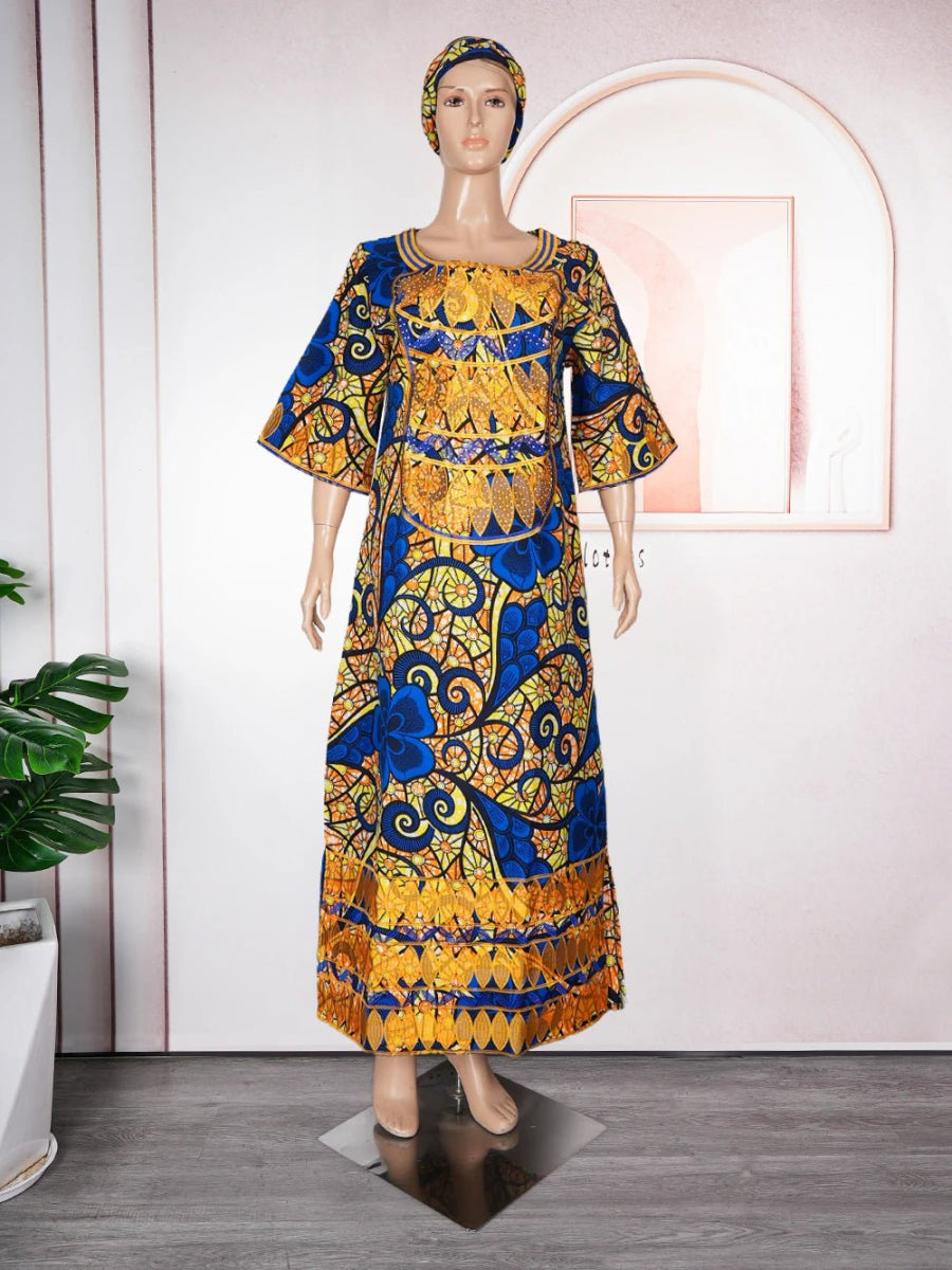 Traditional African Embroidered Dresses for Women: Perfect for Weddings and Special Occasions - Free Delivery Worldwide only