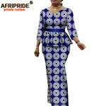 Women’s African Ankara 2PC Set Crop Top Maxi Skirt Belted Traditional Outfit - Free Delivery Worldwide only at Flexi Africa