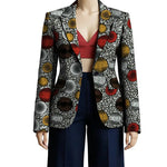 Women’s African Couture Blazer Jacket – Ankara Print Colorful Short Coat for Wedding & Party - Free Delivery Worldwide only at Flexi Africa