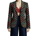 Women’s African Couture Blazer Jacket – Ankara Print Colorful Short Coat for Wedding & Party - Free Delivery Worldwide only at Flexi Africa